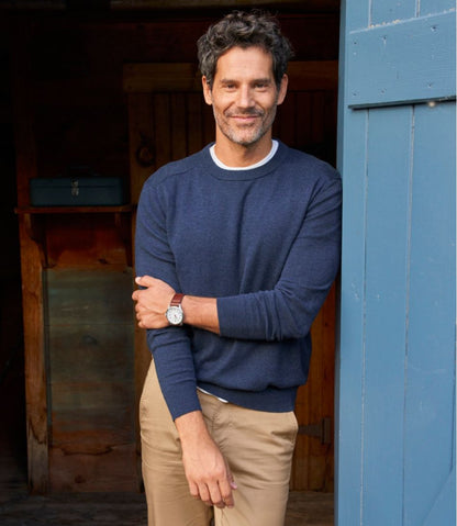 Men's All Seasons Cotton Blend Sweater, Crewneck | L.L.Bean online