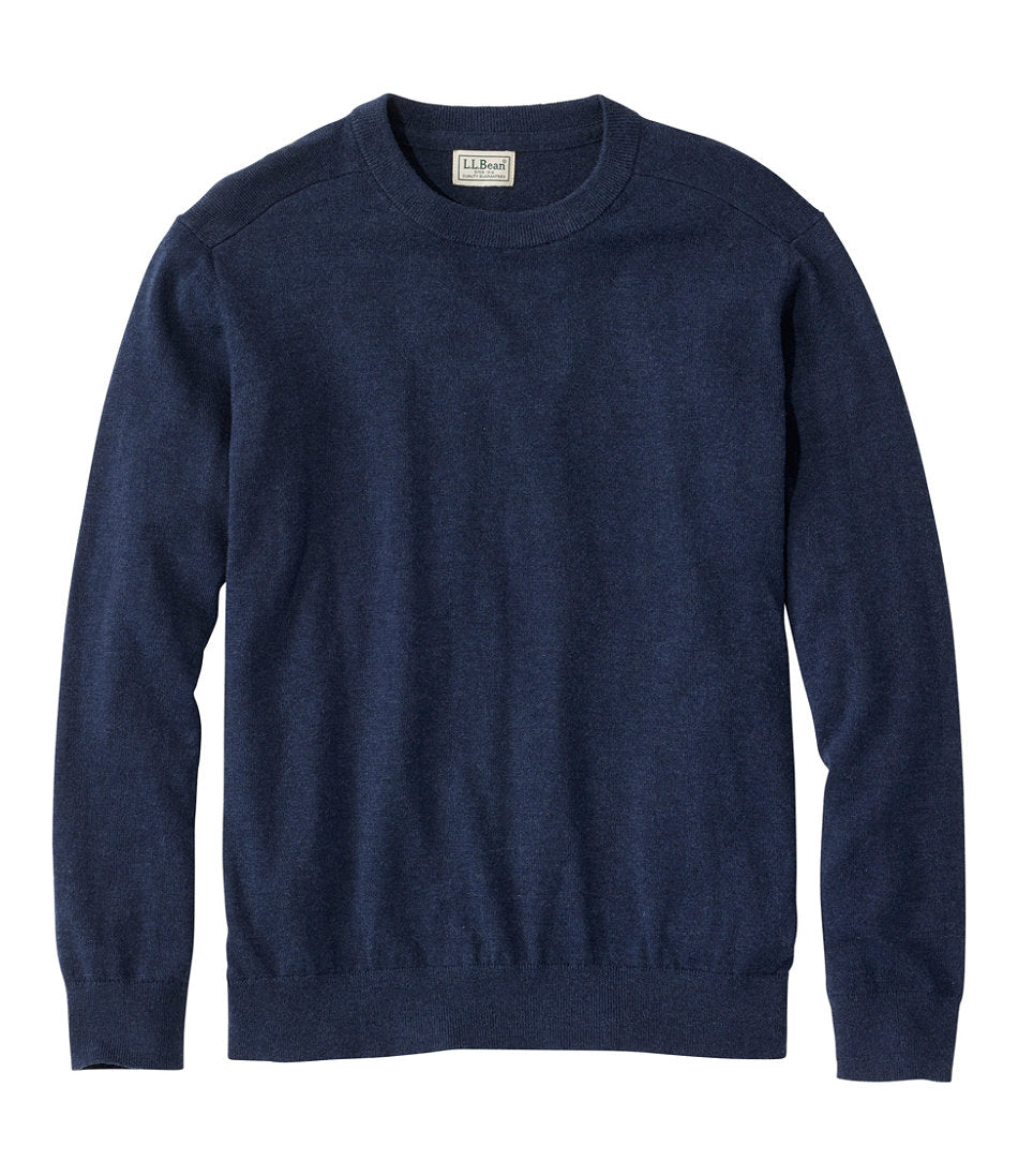 Men's All Seasons Cotton Blend Sweater, Crewneck | L.L.Bean online