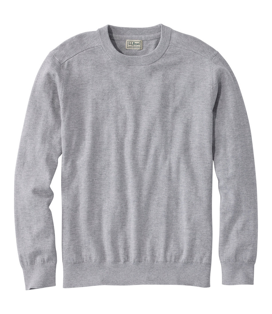 Men's All Seasons Cotton Blend Sweater, Crewneck | L.L.Bean online