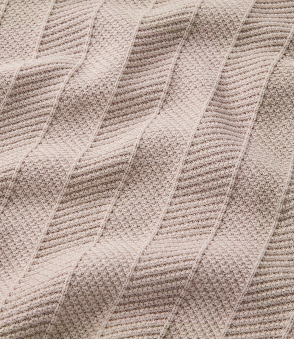 Men's Sunwashed Textured Cotton Sweater, Herringbone 1/4 Zip | L.L.Bean online