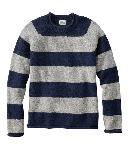 Men's Bean's Classic Ragg Wool Sweater, Rollneck, Stripe | L.L.Bean discount