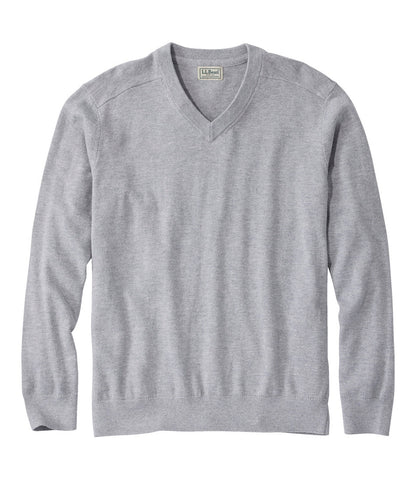 Men's All Seasons Cotton Blend Sweater, V-Neck | L.L.Bean sale