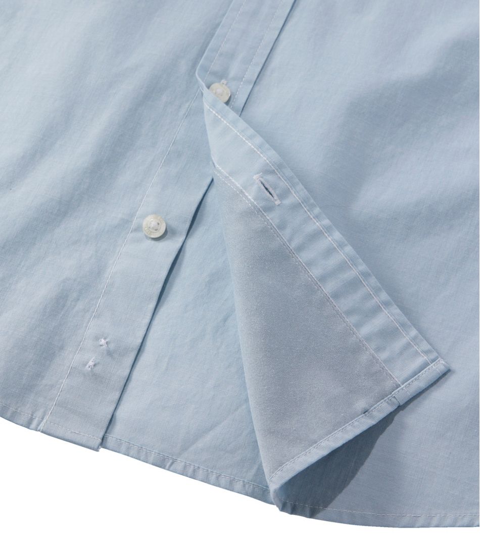 Men's Comfort Stretch Performance® Chambray Shirt, Long-Sleeve, Slightly Fitted Untucked Fit | L.L.Bean online