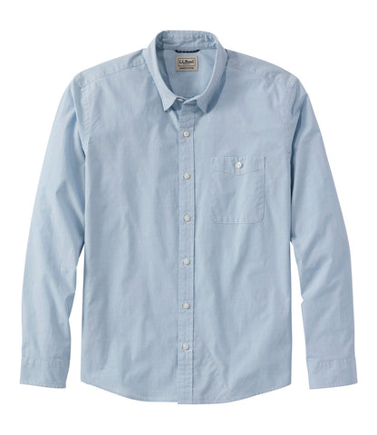 Men's Comfort Stretch Performance® Chambray Shirt, Long-Sleeve, Slightly Fitted Untucked Fit | L.L.Bean online