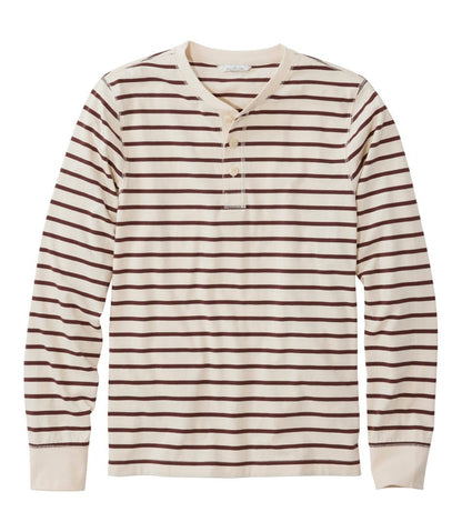 Men's Signature Northwoods Henley, Long-Sleeve, Stripe | L.L.Bean for sale