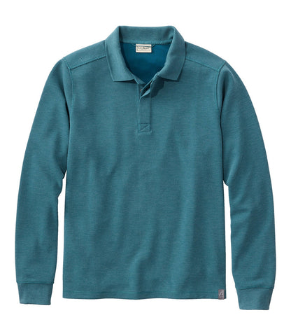 Men's Mountainside Micro Waffle Polo, Long-Sleeve | L.L.Bean outlet
