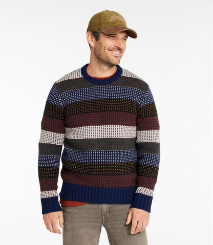 Men's Signature 1980 Matinicus Rock Sweater, Crewneck, Stripe | L.L.Bean US