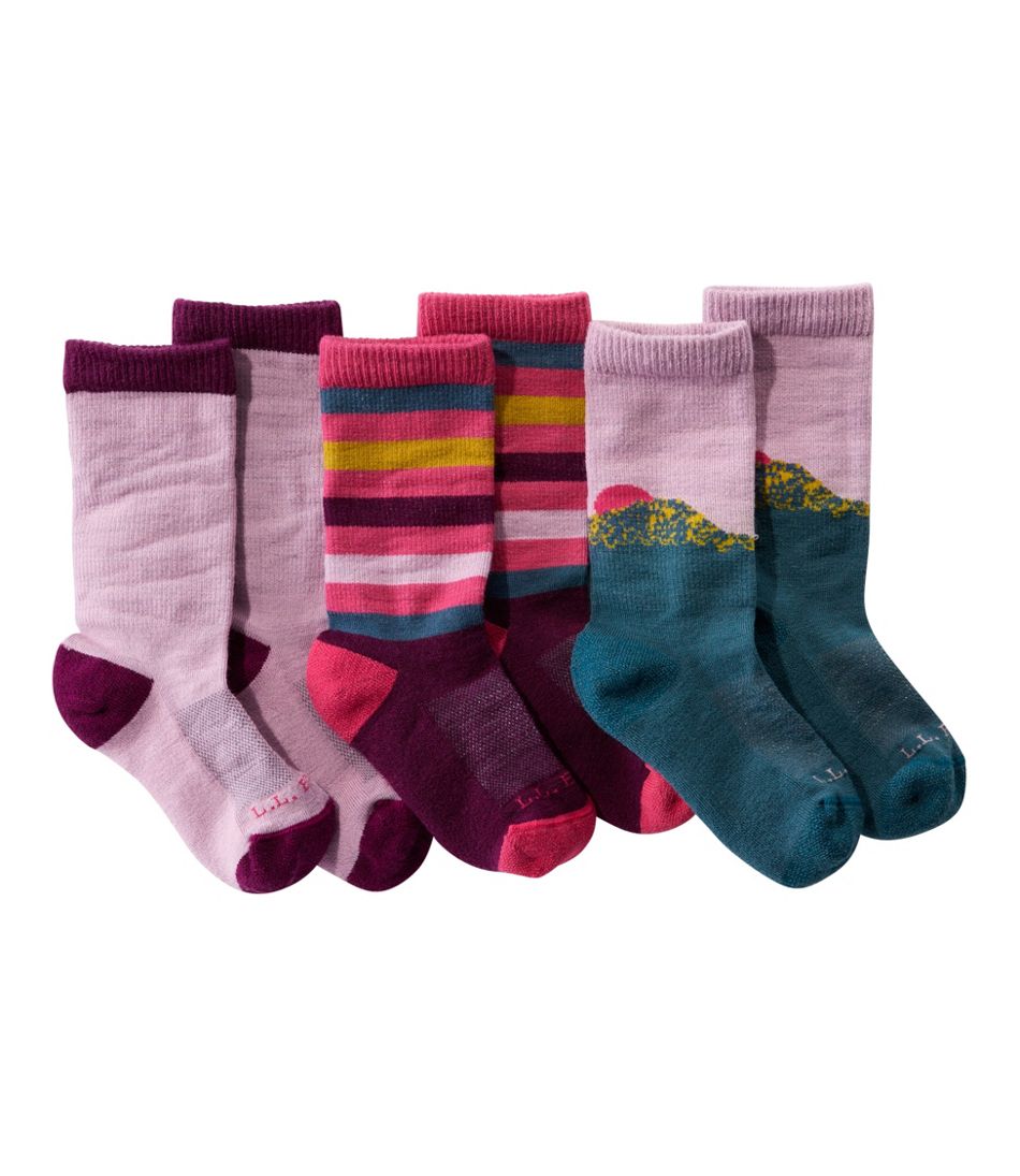 Kids' Camden Trail Socks, 3-Pack | L.L.Bean discount