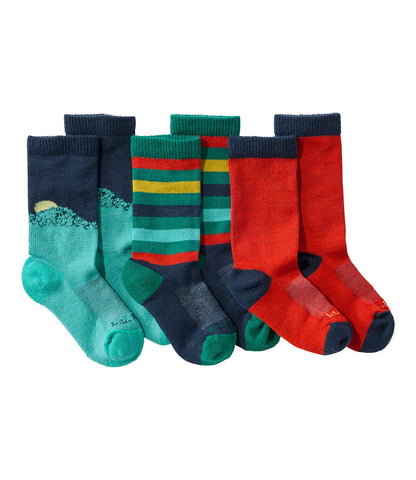 Kids' Camden Trail Socks, 3-Pack | L.L.Bean discount