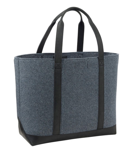Leather-Trim Wool Tote | L.L.Bean US