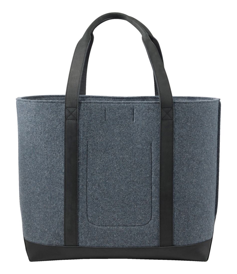 Leather-Trim Wool Tote | L.L.Bean US