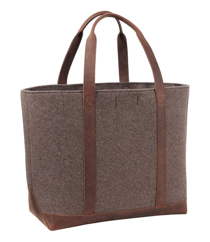 Leather-Trim Wool Tote | L.L.Bean US