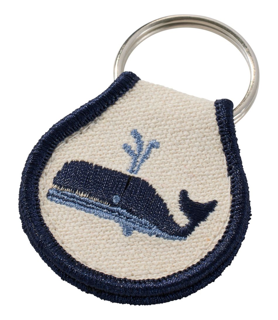 Embroidered Patch Charm, Whale | L.L.Bean online