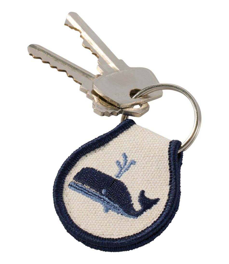 Embroidered Patch Charm, Whale | L.L.Bean online