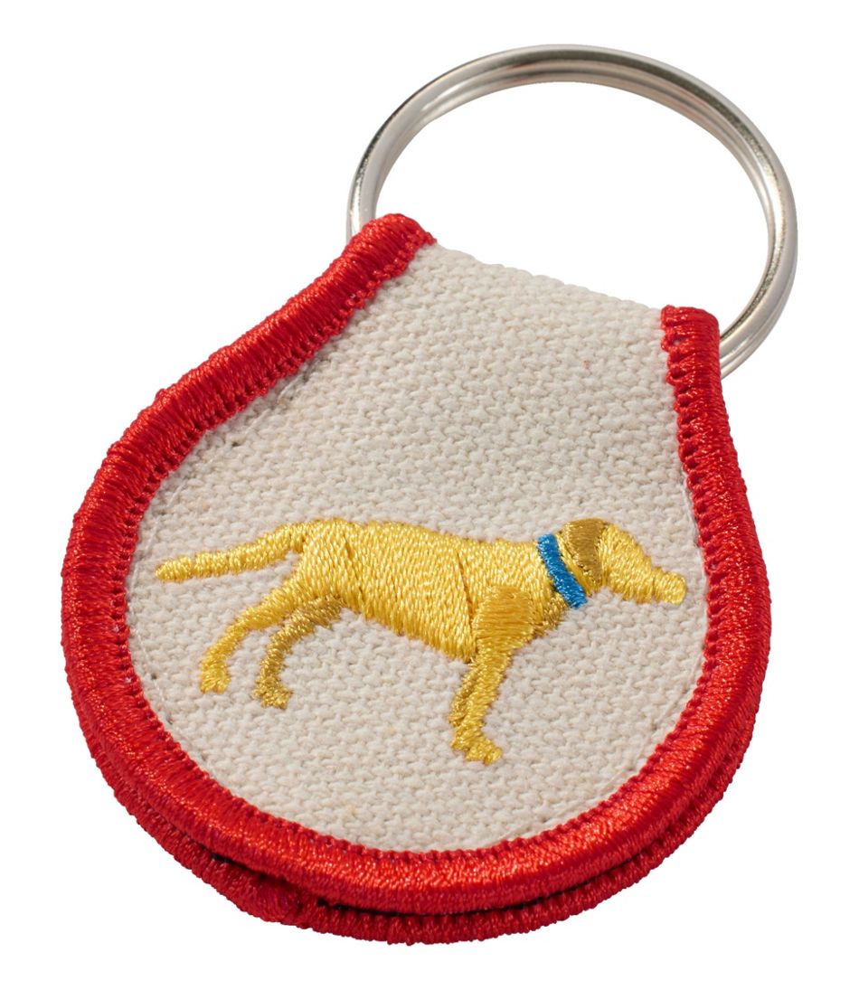 Embroidered Patch Charm, Yellow Lab | L.L.Bean online