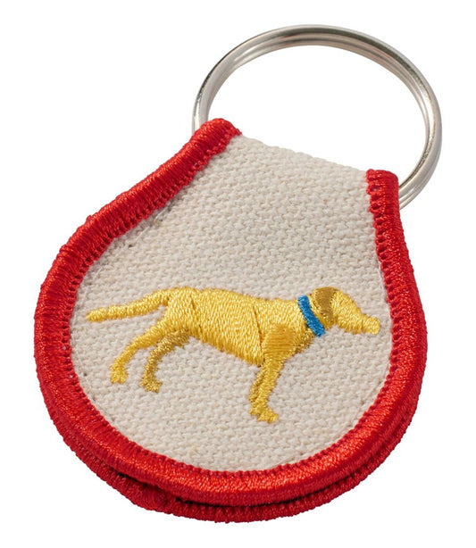 Embroidered Patch Charm, Yellow Lab | L.L.Bean online