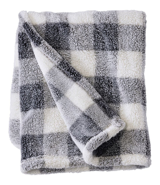 Cozy Plush Throw, Plaid | L.L.Bean for sale