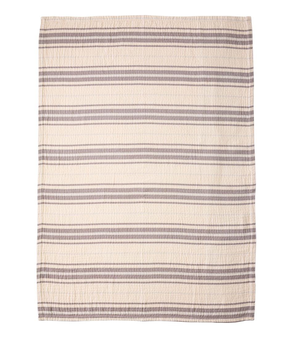 Lightweight Cotton Gauze Throw, Stripe | L.L.Bean online