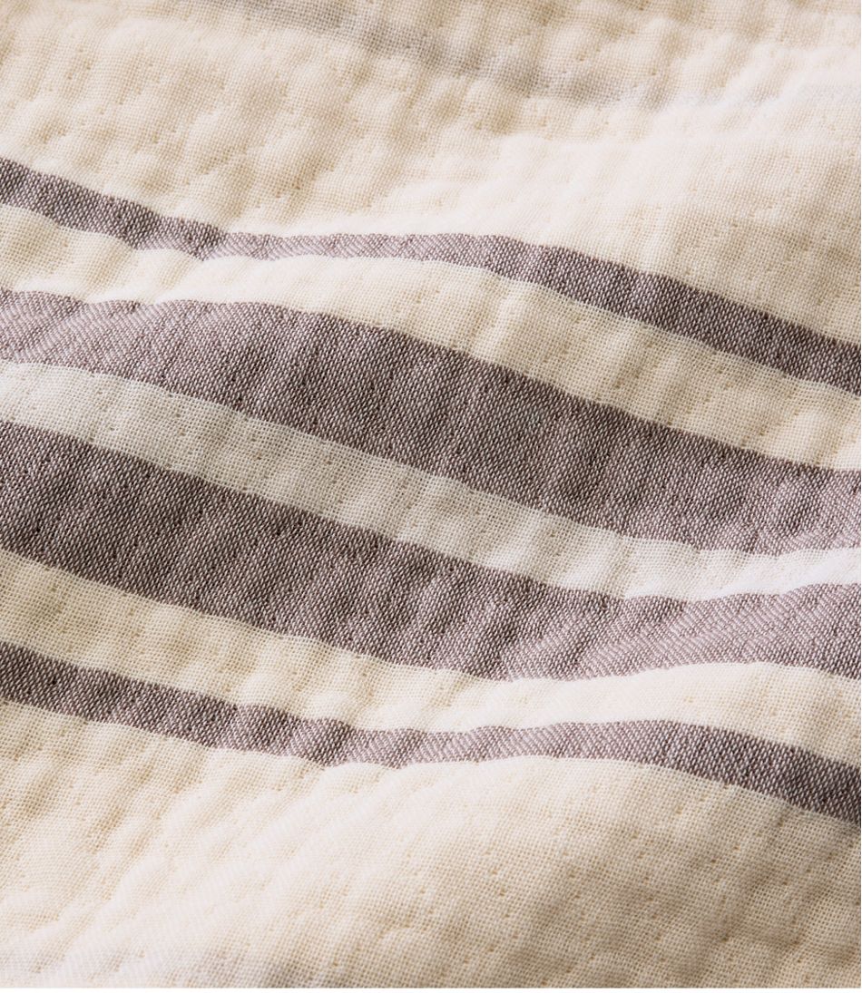 Lightweight Cotton Gauze Throw, Stripe | L.L.Bean online