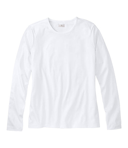 Women's Pima Cotton Tee, Long-Sleeve Crewneck | L.L.Bean outlet