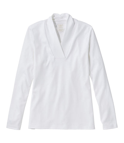 Women's Pima Cotton Tee, Shawl Long-Sleeve | L.L.Bean on sale