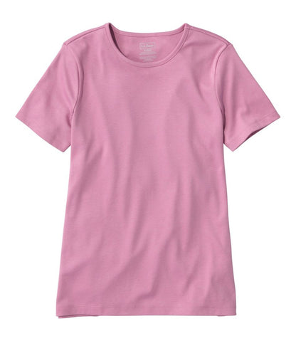 Women's Pima Cotton Tee, Short-Sleeve Crewneck | L.L.Bean online