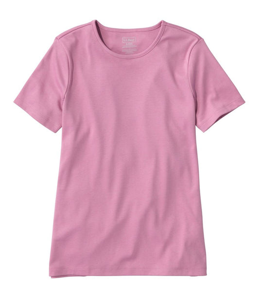 Women's Pima Cotton Tee, Short-Sleeve Crewneck | L.L.Bean online
