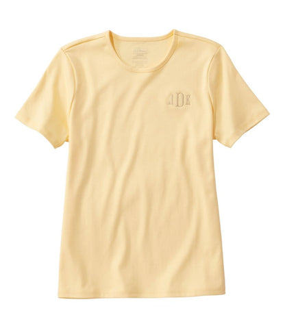 Women's Pima Cotton Tee, Short-Sleeve Crewneck | L.L.Bean online