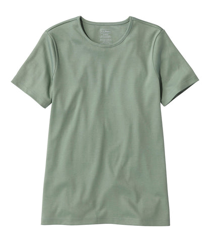 Women's Pima Cotton Tee, Short-Sleeve Crewneck | L.L.Bean online