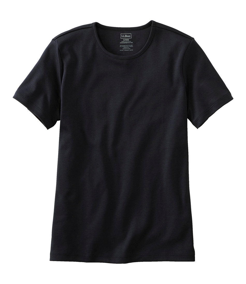 Women's Pima Cotton Tee, Short-Sleeve Crewneck | L.L.Bean online