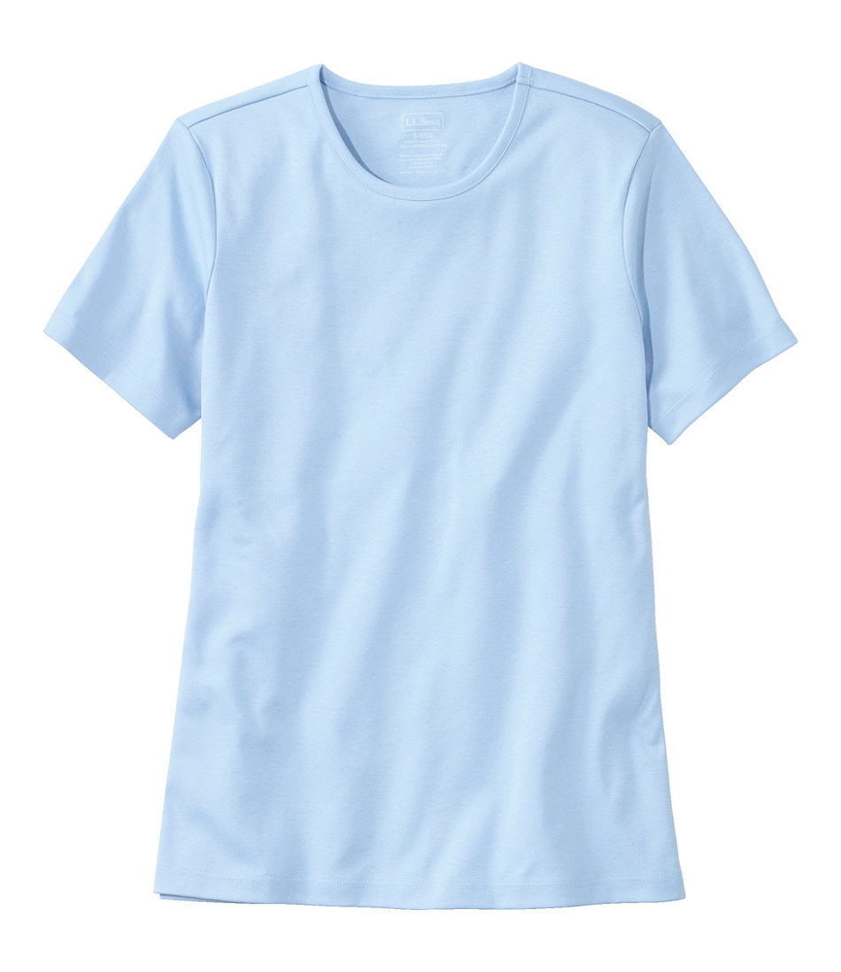 Women's Pima Cotton Tee, Short-Sleeve Crewneck | L.L.Bean online