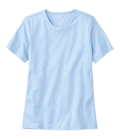 Women's Pima Cotton Tee, Short-Sleeve Crewneck | L.L.Bean online