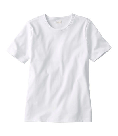 Women's Pima Cotton Tee, Short-Sleeve Crewneck | L.L.Bean online