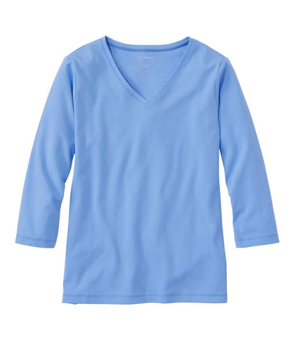 Women's V-Neck, Three-Quarter-Sleeve | L.L.Bean on sale