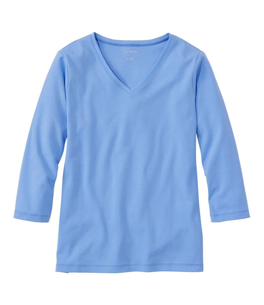 Women's V-Neck, Three-Quarter-Sleeve | L.L.Bean on sale