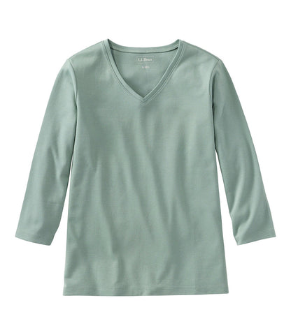 Women's V-Neck, Three-Quarter-Sleeve | L.L.Bean on sale