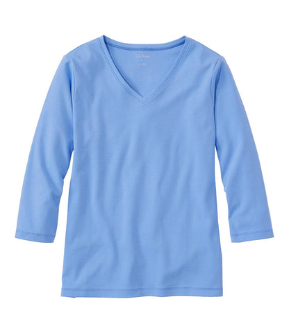 Women's V-Neck, Three-Quarter-Sleeve | L.L.Bean on sale