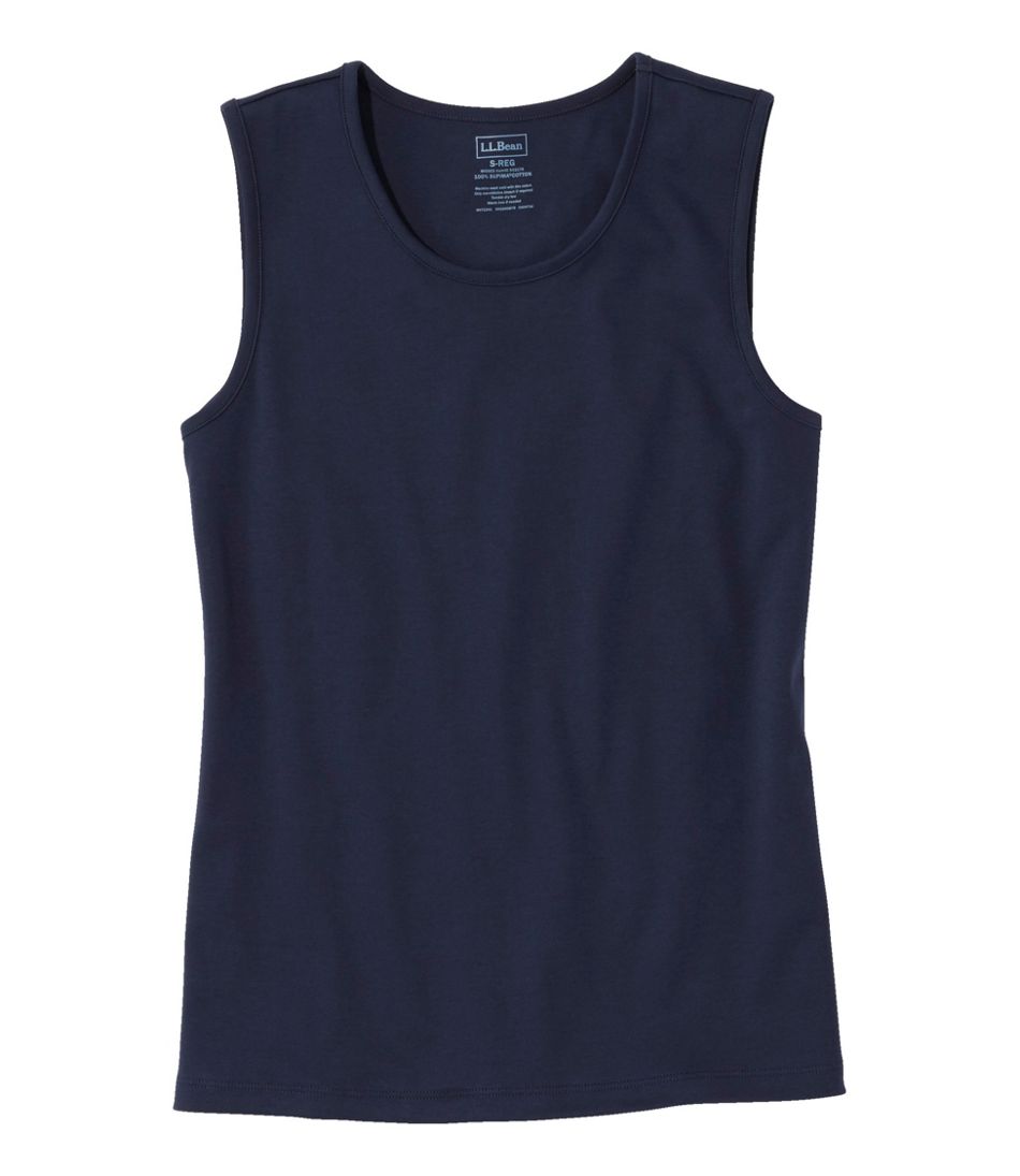 Women's Pima Cotton Tee, Shell | L.L.Bean online