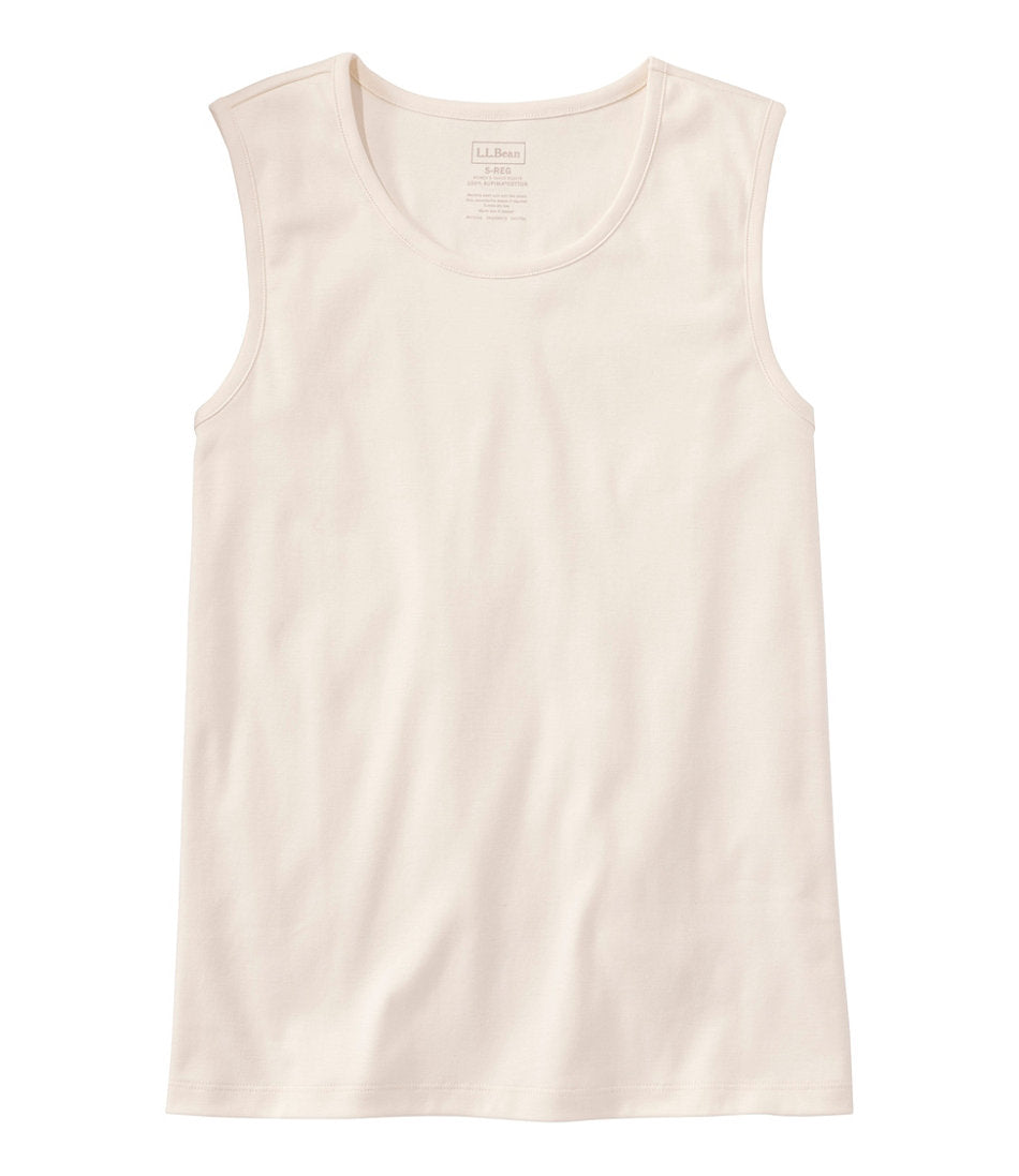 Women's Pima Cotton Tee, Shell | L.L.Bean online