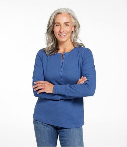 Women's Waffle-Knit Henley | L.L.Bean discount