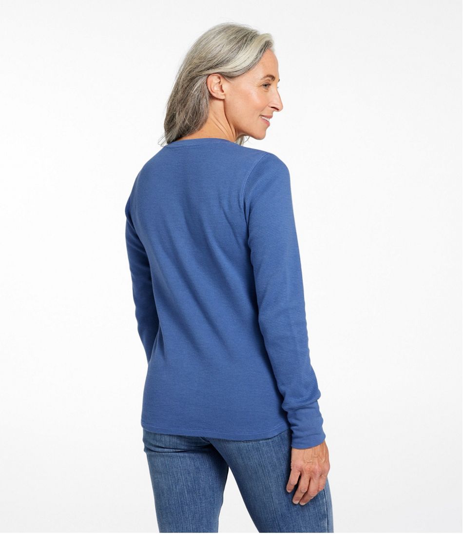 Women's Waffle-Knit Henley | L.L.Bean discount