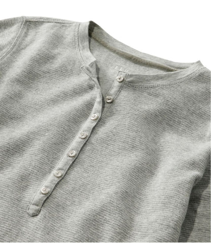 Women's Waffle-Knit Henley | L.L.Bean discount