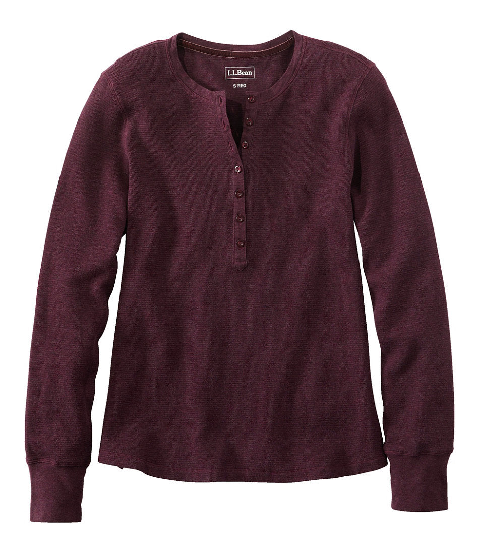 Women's Waffle-Knit Henley | L.L.Bean discount