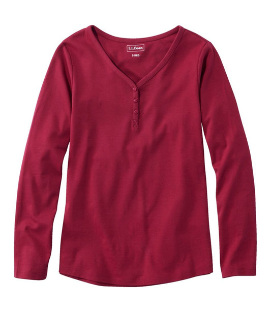 Women's V-Neck Henley, Long-Sleeve | L.L.Bean for sale