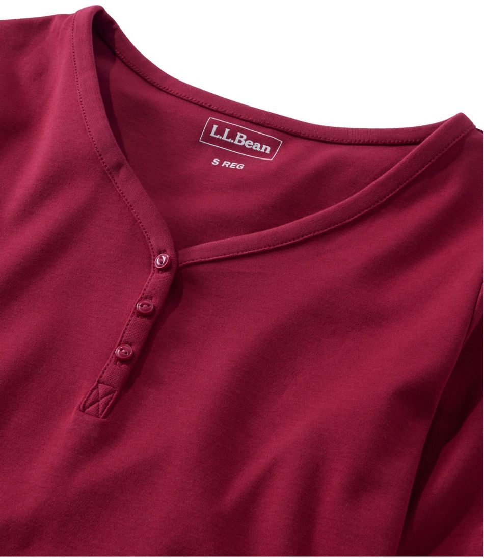 Women's V-Neck Henley, Long-Sleeve | L.L.Bean for sale