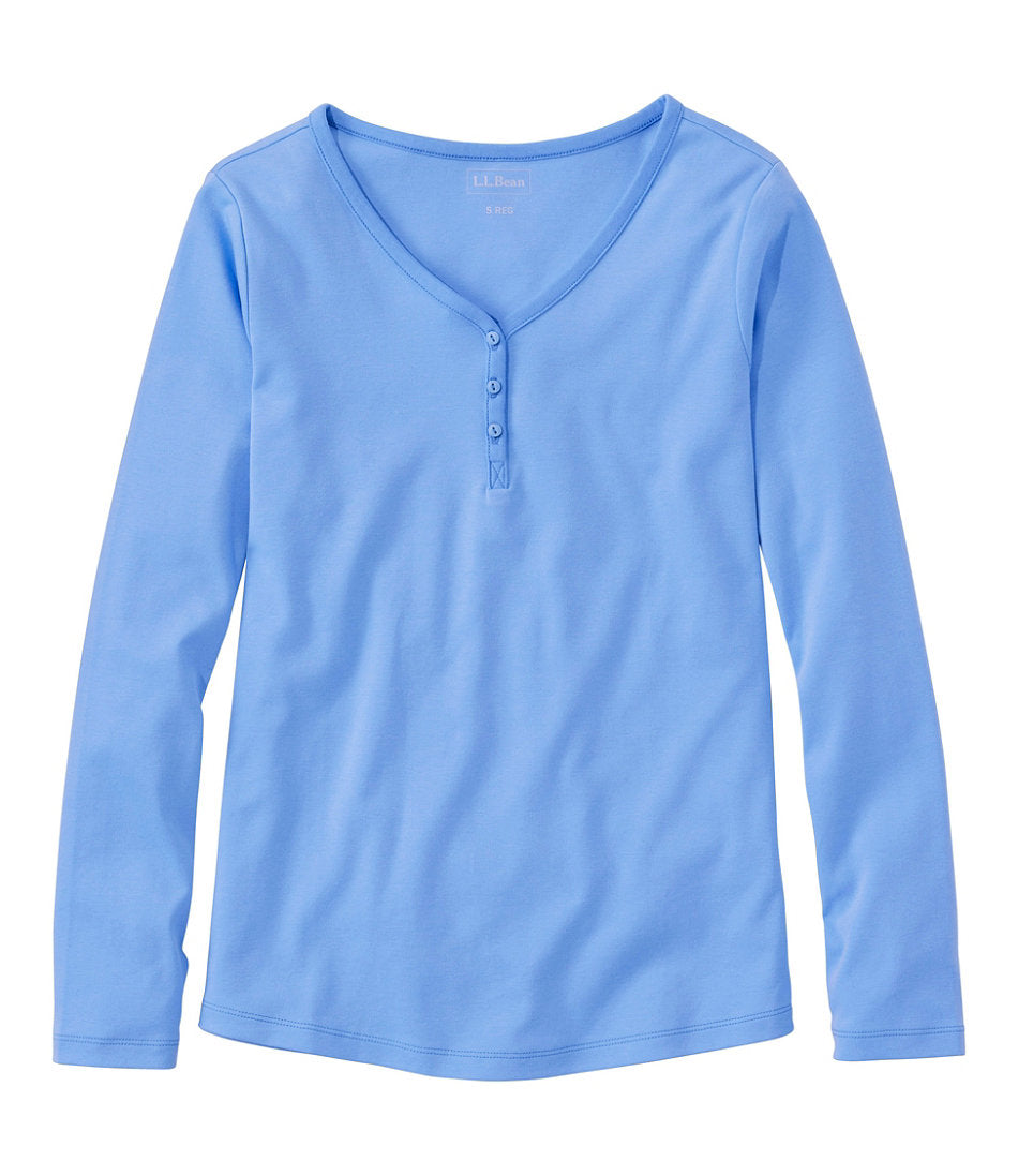 Women's V-Neck Henley, Long-Sleeve | L.L.Bean for sale