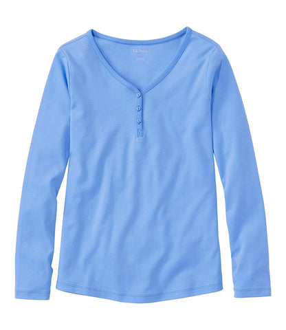 Women's V-Neck Henley, Long-Sleeve | L.L.Bean for sale