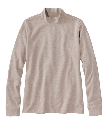 Women's Interlock Mock-Turtleneck, Long-Sleeve | L.L.Bean outlet