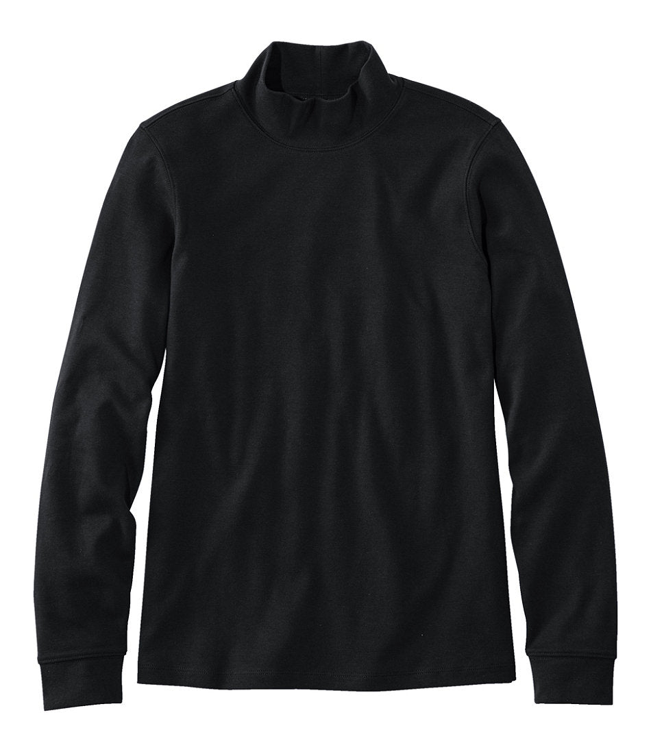 Women's Interlock Mock-Turtleneck, Long-Sleeve | L.L.Bean outlet
