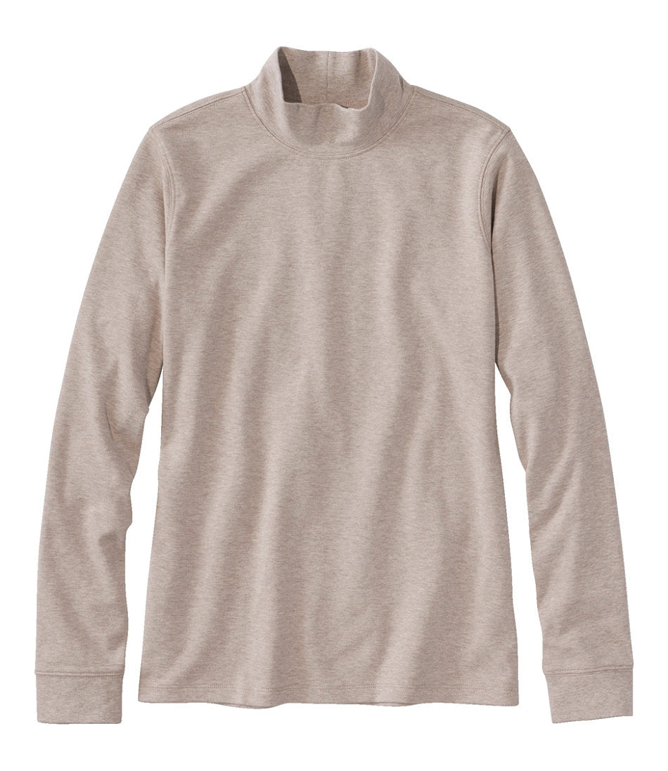 Women's Interlock Mock-Turtleneck, Long-Sleeve | L.L.Bean outlet